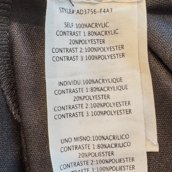 A’reve Anthologie Black & White Sweater Dress Layered Textured Knit Mesh, Medium - Picture 10 of 13